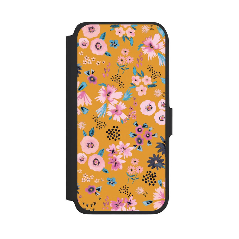 Galaxy A18 5G NIVOflip Kleine Blumen senfgelb