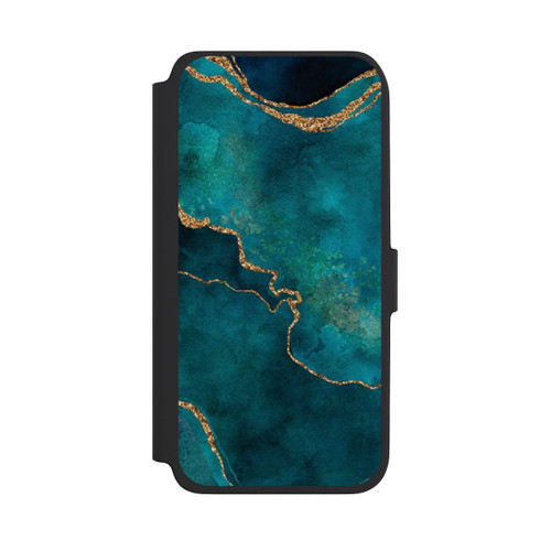 Samsung Galaxy A18 5G NIVOflip Edelstein glänzend aquamarin