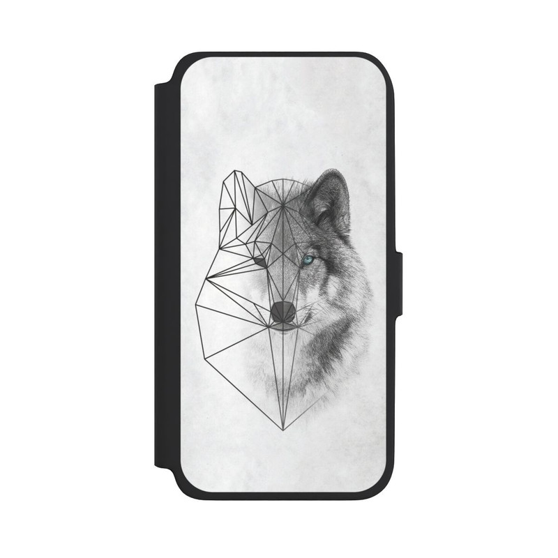 Galaxy A18 5G NIVOflip Polygonaler Wolf