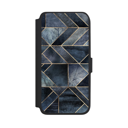 Samsung Galaxy A18 5G NIVOflip Abstraktes Natur-Dunkelblau