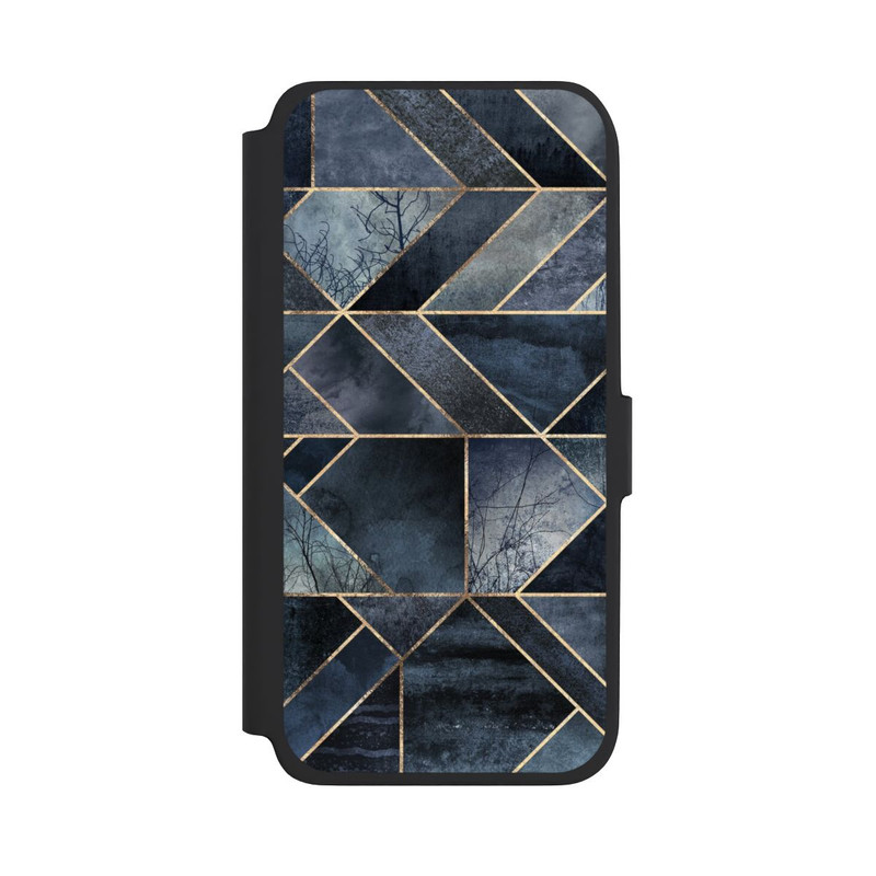 Galaxy A18 5G NIVOflip Abstraktes Natur-Dunkelblau