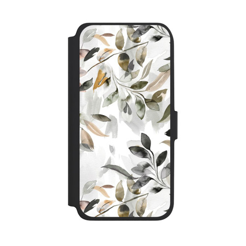 Samsung Galaxy A18 5G NIVOflip Aquarellblätter neutral