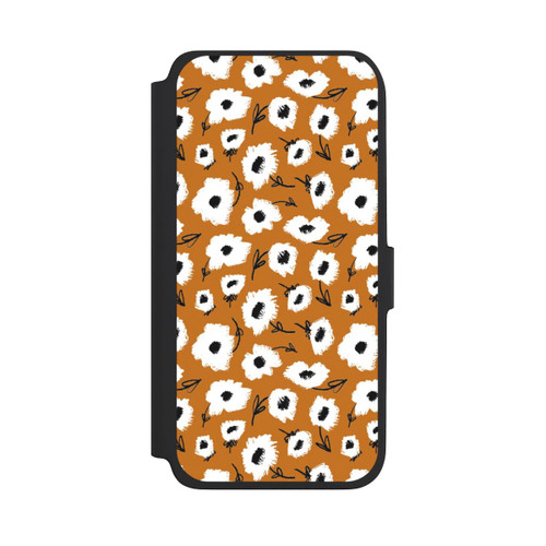 Samsung Galaxy A18 5G NIVOflip Blumenmuster Ocker