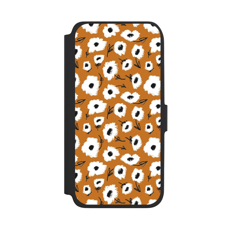 Galaxy A18 5G NIVOflip Blumenmuster Ocker