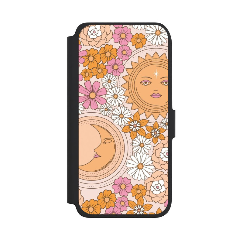 Galaxy A18 5G NIVOflip Mond-Sonne-Blumen