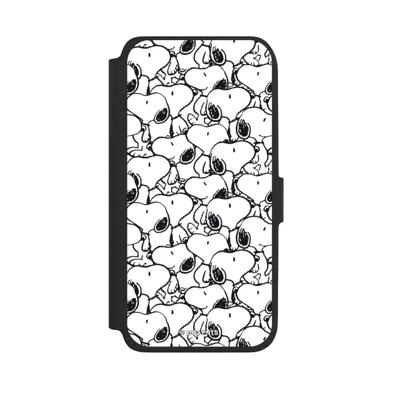 Galaxy A18 5G NIVOflip Snoopy Muster Schwarz und Weiß