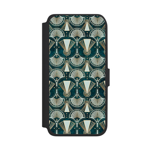 Samsung Galaxy A18 5G NIVOflip Art Deco Green Pattern