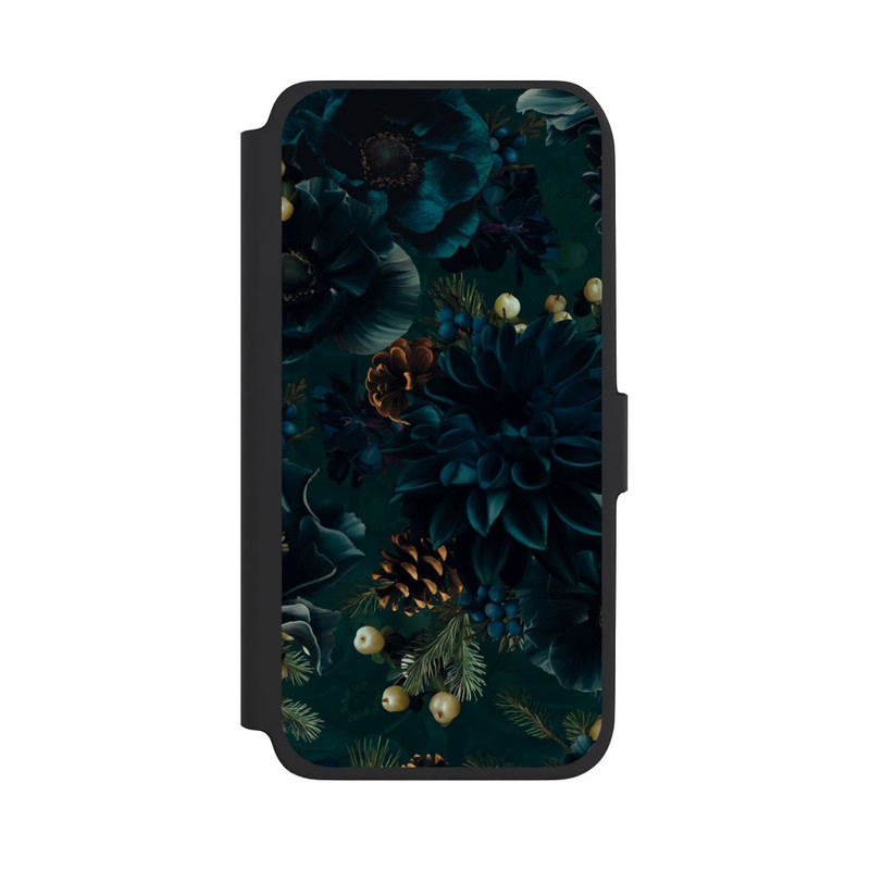 Galaxy A18 5G NIVOflip Blumenmuster Grün und Blau