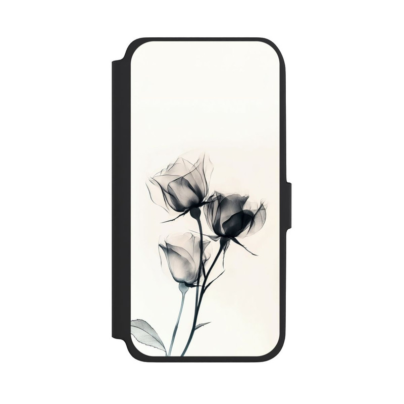 Galaxy A18 5G NIVOflip Schwarze Blume