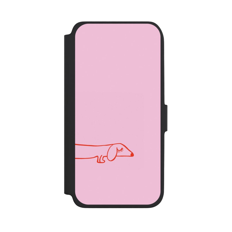 Galaxy A18 5G NIVOflip Dachshund Illustration Pink