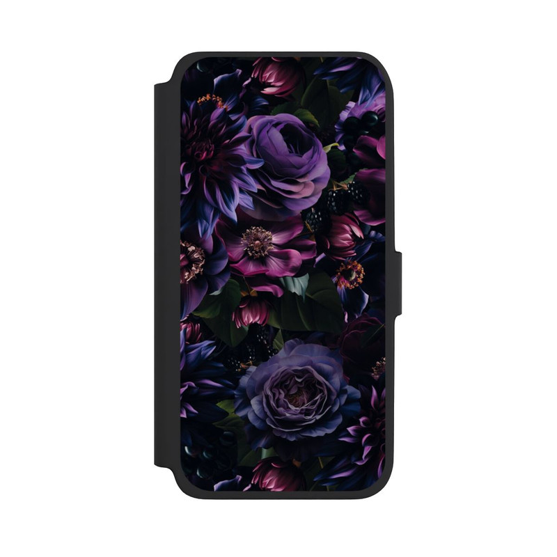 Galaxy A18 5G NIVOflip Dunkle Lila Blüten 