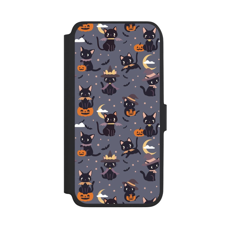 Galaxy A18 5G NIVOflip Cute Halloween Witch Cats and Pumpkins