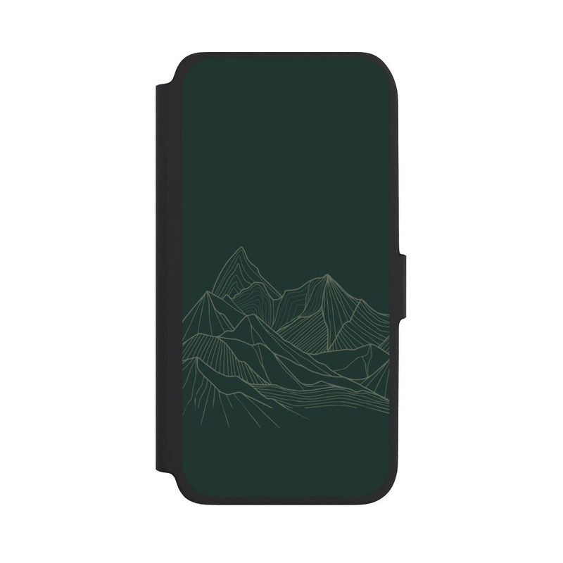 Galaxy A18 5G NIVOflip Berg Line Art Grün