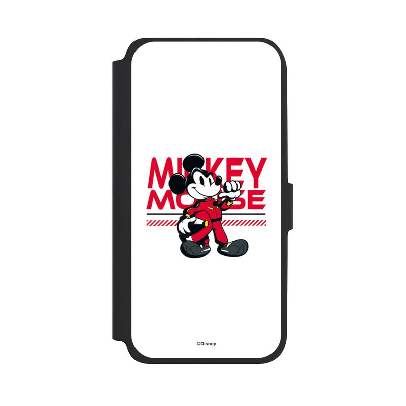 Galaxy A18 5G NIVOflip Micky Maus Rennfahrer Weiß