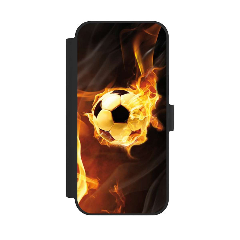 iPhone 15 Plus NIVOflip Fußball in Flammen