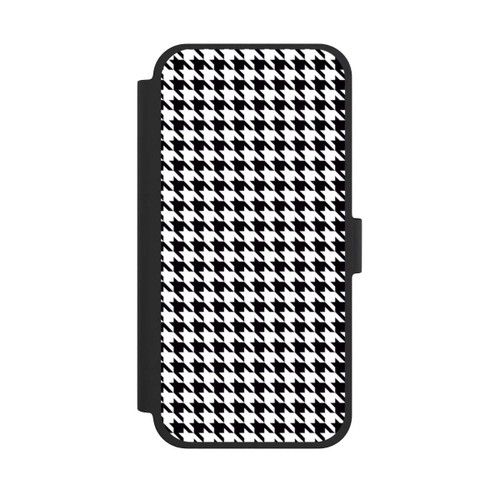 Apple iPhone 15 Plus NIVOflip Hahnentritt Schwarz Weiß