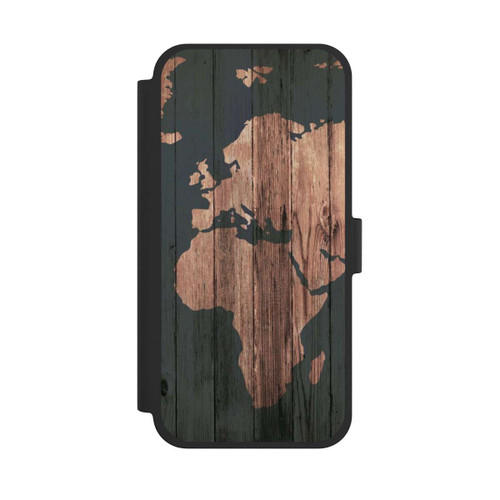 Apple iPhone 15 Plus NIVOflip Wooden World Map