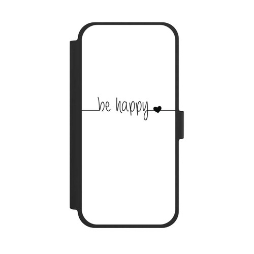 Apple iPhone 15 Plus NIVOflip Be Happy Weisser Hintergrund