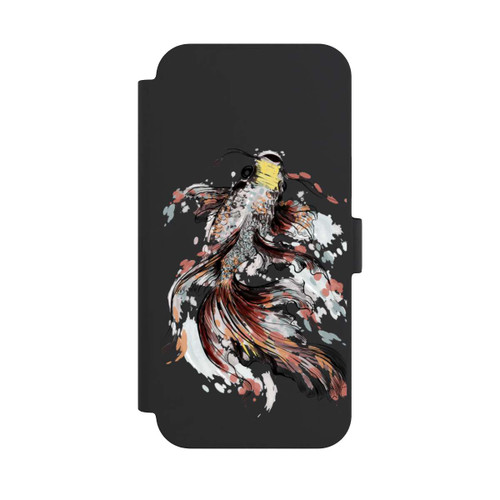 Apple iPhone 15 Plus NIVOflip Koi (Watercolor) transparent