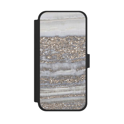 Apple iPhone 15 Plus NIVOflip Weißer Glitzer Marmor Look