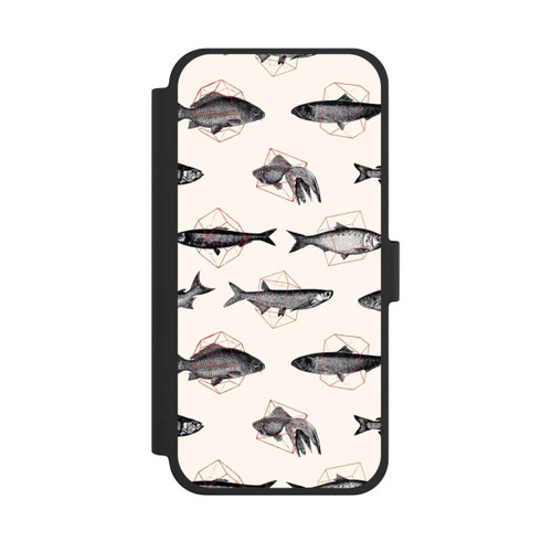 Apple iPhone 15 Plus NIVOflip Fische in Geometrie