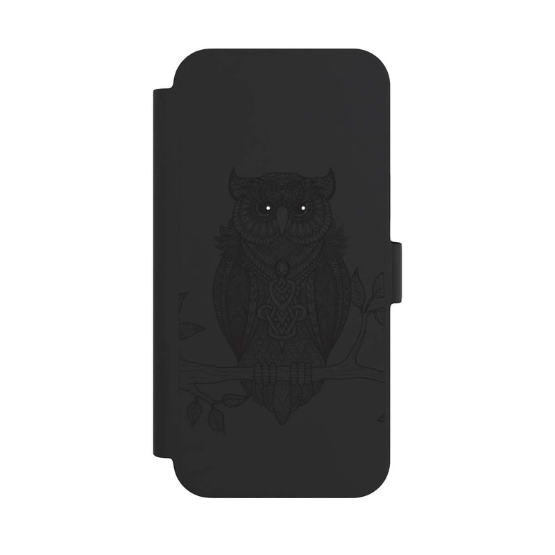 iPhone 15 Plus NIVOflip Eule Mandala ohne Hintergrund