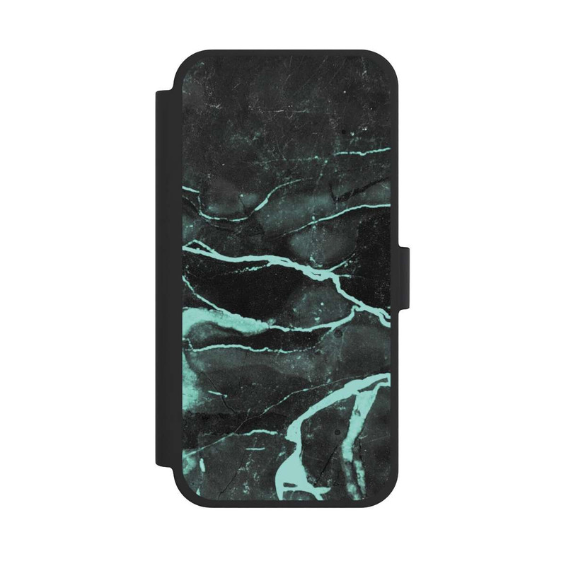 iPhone 15 Plus NIVOflip Marbre gris et bleu