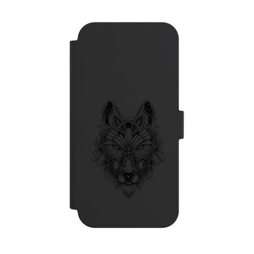 Apple iPhone 15 Plus NIVOflip Wolf Mandala ohne Hintergrund