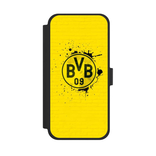 Apple iPhone 15 Plus NIVOflip Spraylogo Yellow - BVB