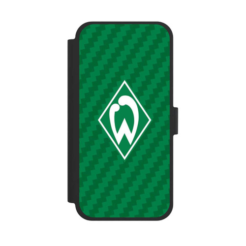 Apple iPhone 15 Plus NIVOflip Carbonlook - Werder Bremen