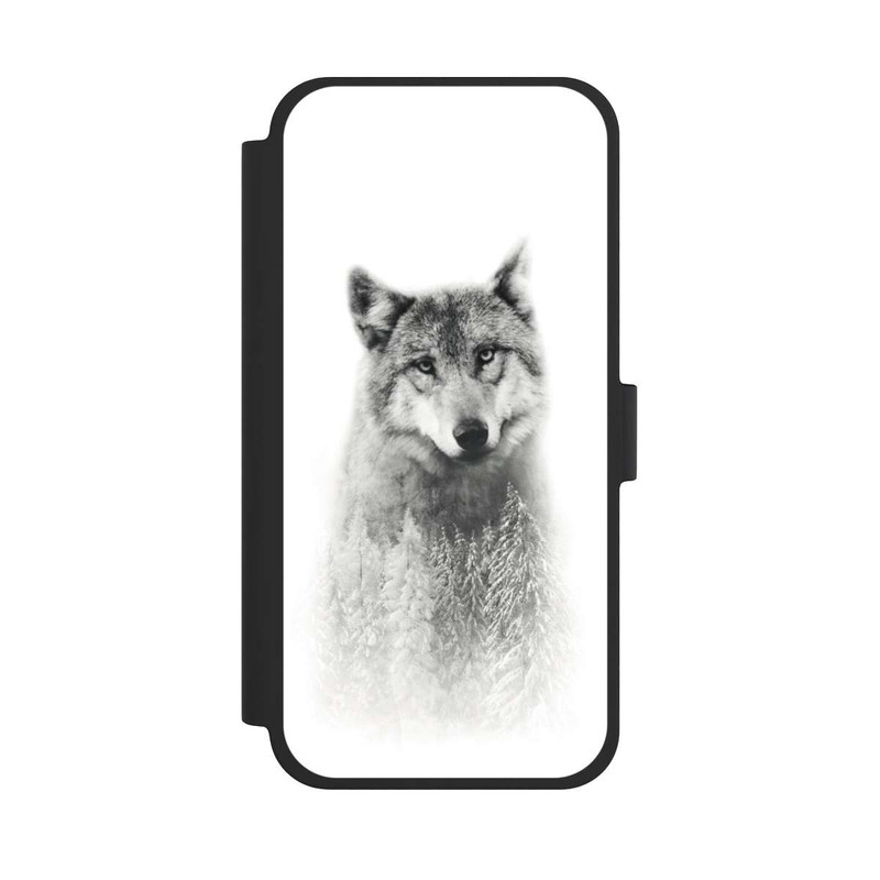 iPhone 15 Plus NIVOflip Le loup et la forêt