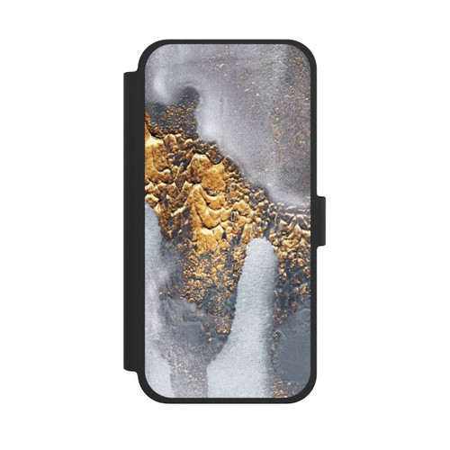 Apple iPhone 15 Plus NIVOflip Beton-Gold-Glitzerlook