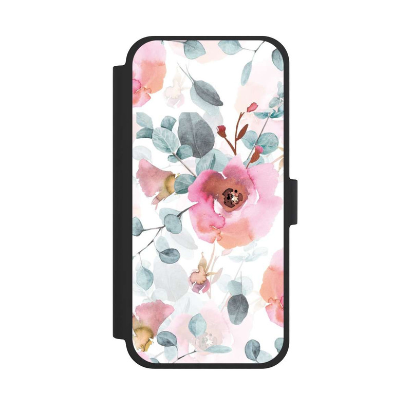 iPhone 15 Plus NIVOflip Papier Peint Fleur Aquarelle