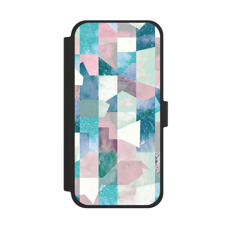iPhone 15 Plus NIVOflip Collage Textur Pastell