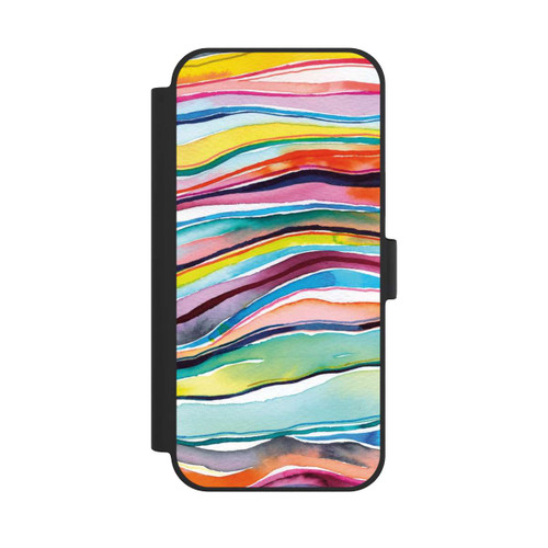 Apple iPhone 15 Plus NIVOflip Watercolor Agate Layers