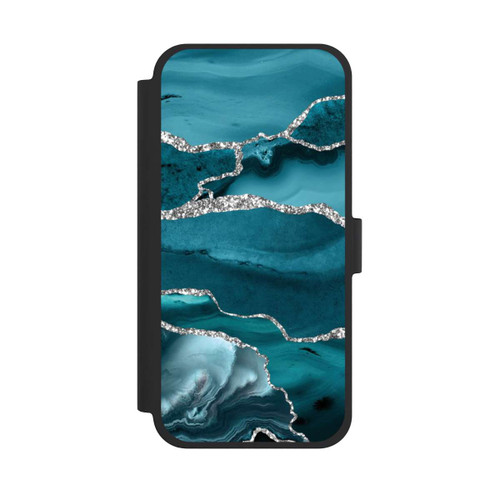 Apple iPhone 15 Plus NIVOflip Gletscher Eis Marmor