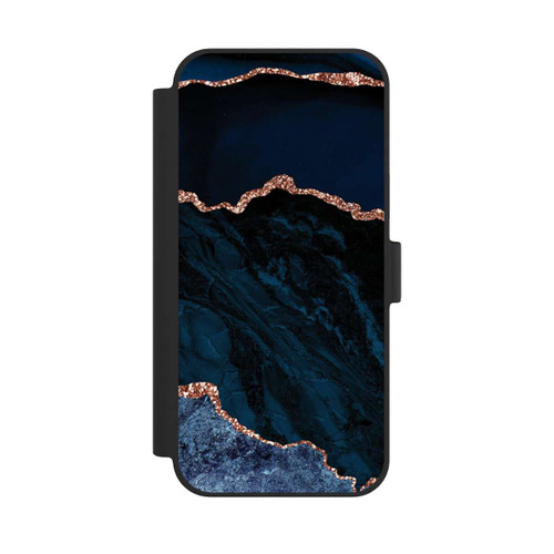 Apple iPhone 15 Plus NIVOflip Nacht Blau Marmor Landschaft