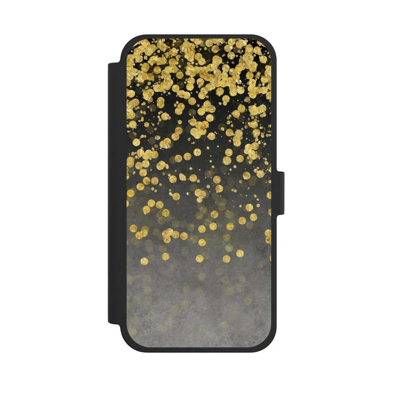 iPhone 15 Plus NIVOflip glänzender Goldregen
