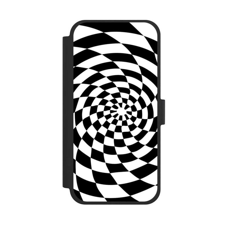 iPhone 15 Plus NIVOflip Illusion en noir et blanc