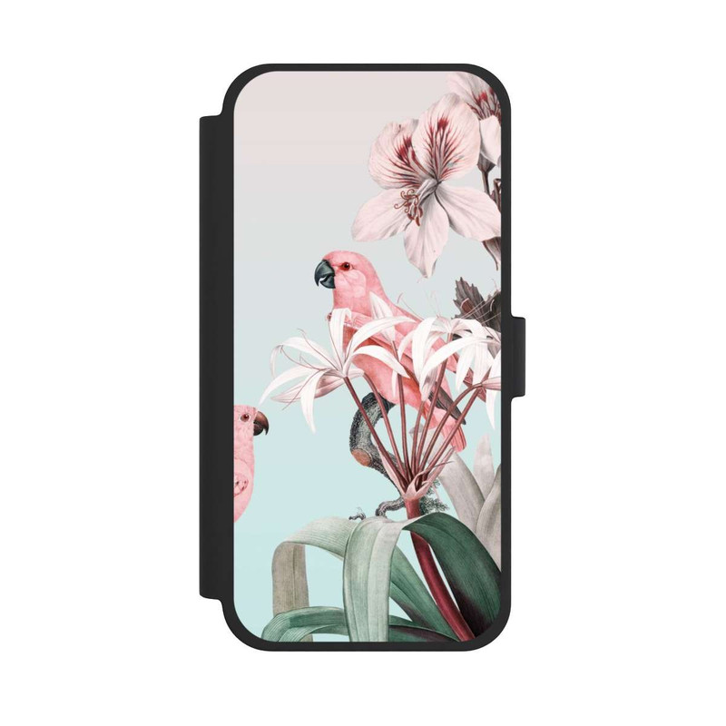 iPhone 15 Plus NIVOflip Paradis des perroquets pastel