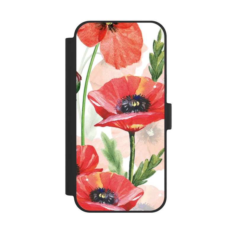 iPhone 15 Plus NIVOflip Coquelicots aquarelle
