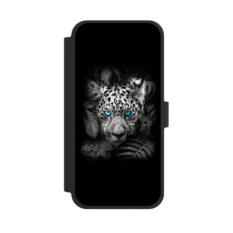 iPhone 15 Plus NIVOflip Jaguar Schwarz Dschungel