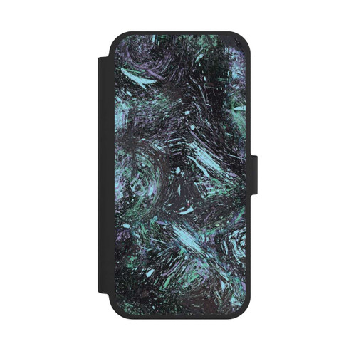 Apple iPhone 15 Plus NIVOflip Abstrakt tropfender Staub lila