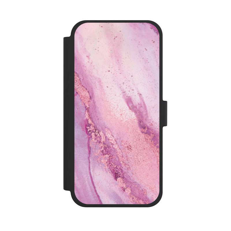 iPhone 15 Plus NIVOflip Lila Marmorwand