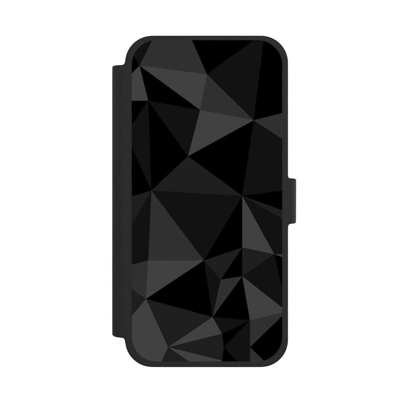 iPhone 15 Plus NIVOflip Polygonmuster schwarz