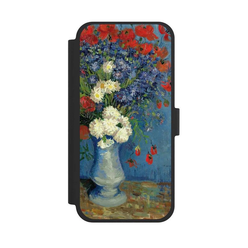 iPhone 15 Plus NIVOflip Vase avec Bleuets et Coquelicots - Vicent Van Gogh