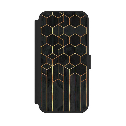 Apple iPhone 15 Plus NIVOflip Schwarze Sechsecke