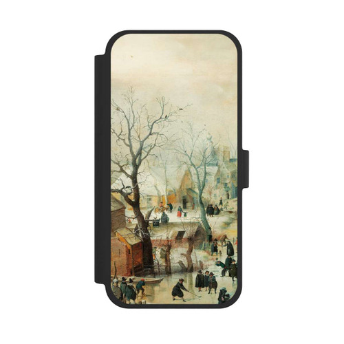 Apple iPhone 15 Plus NIVOflip Winterlandschaft mit Schlittschuhläufern - Hendrick Avercamp