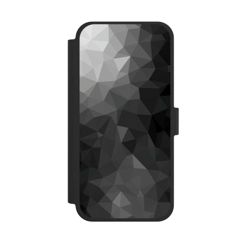 Apple iPhone 15 Plus NIVOflip Polygonales Mosaik Schwarz/Weiß