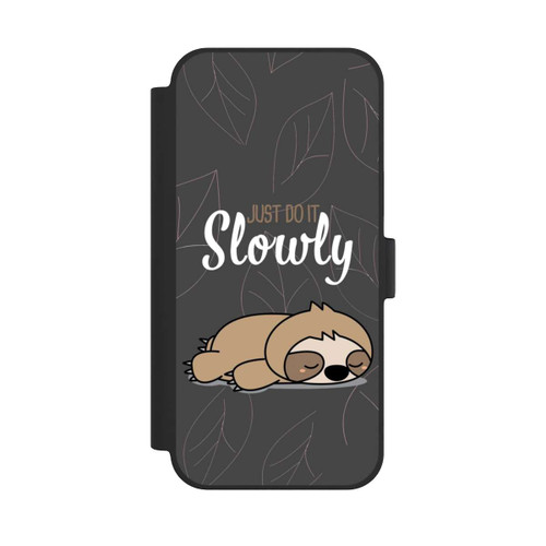Apple iPhone 15 Plus NIVOflip Just Do It Slowly Sloth Grey